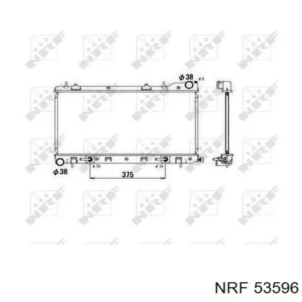 Chłodnica silnika NRF 53596 cena, od 144,56 USD