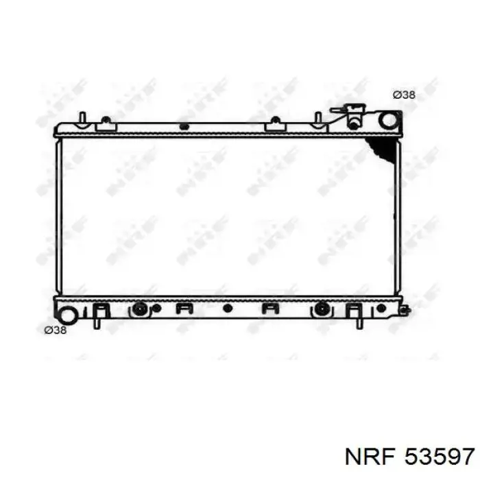 Chłodnica silnika NRF 53597 cena, od 99,28 USD