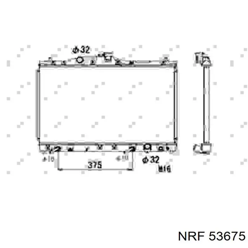 Chłodnica silnika NRF 53675 cena, od 215,67 USD