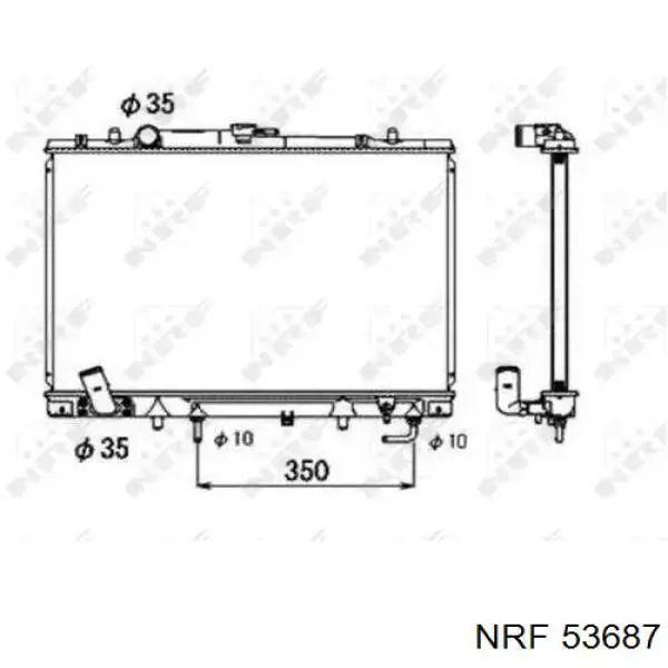 Chłodnica silnika NRF 53687 cena, od 121,81 USD