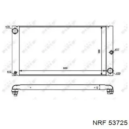 Chłodnica silnika NRF 53725 cena, od 131,10 USD