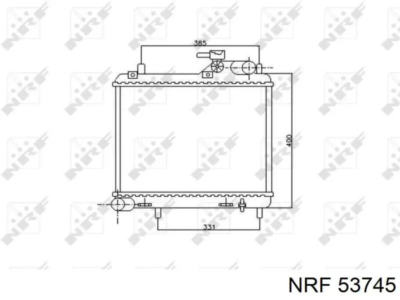 Chłodnica silnika NRF 53745 cena, od 88,53 USD