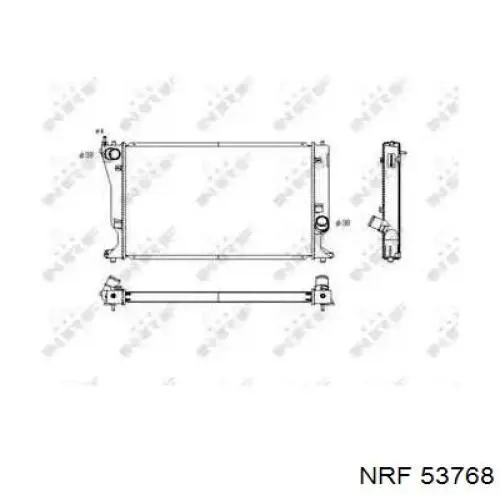 Chłodnica silnika NRF 53768 cena, od 159,59 USD