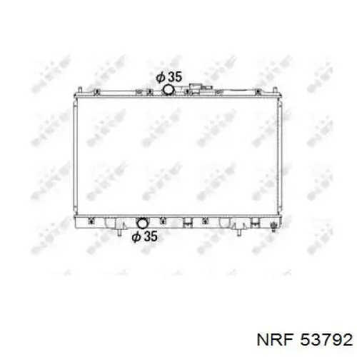 Chłodnica silnika NRF 53792 cena, od 135,02 USD