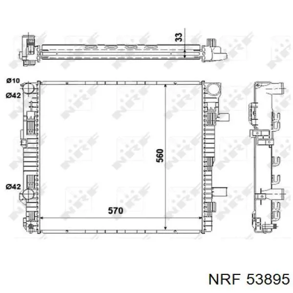 Chłodnica silnika Mercedes A6685000002 cena, od 226,20 USD