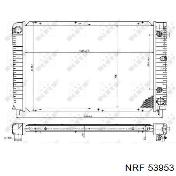 Chłodnica silnika NRF 53953 cena, od 97,05 USD