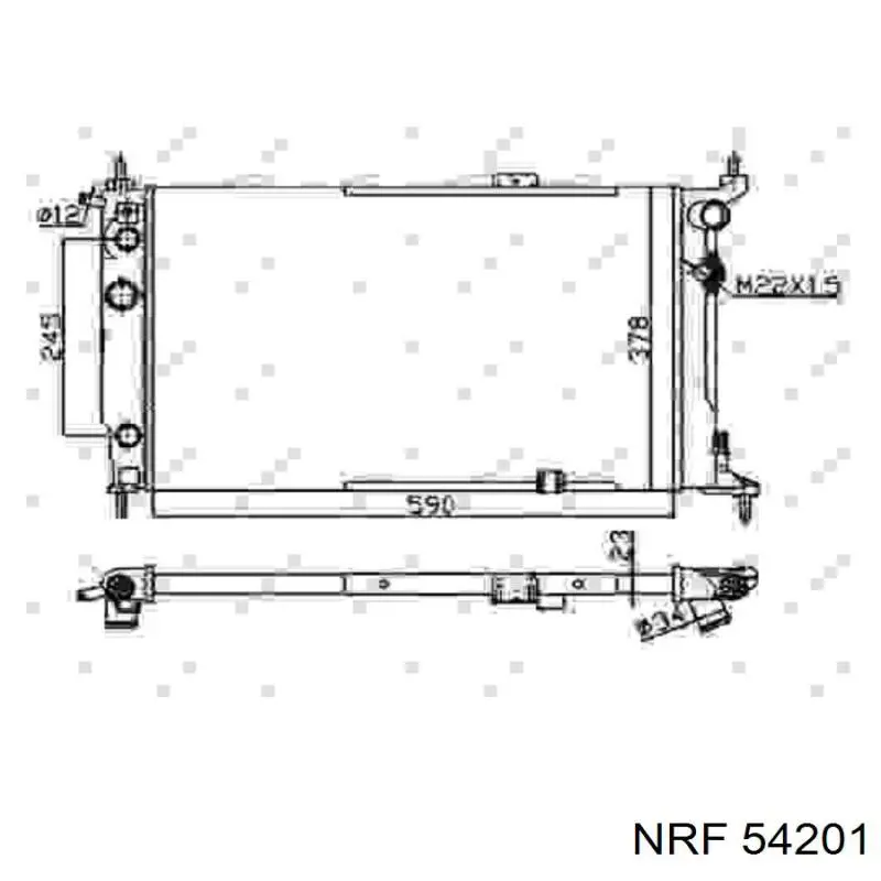 Chłodnica silnika NRF 54201 cena, od 86,05 USD