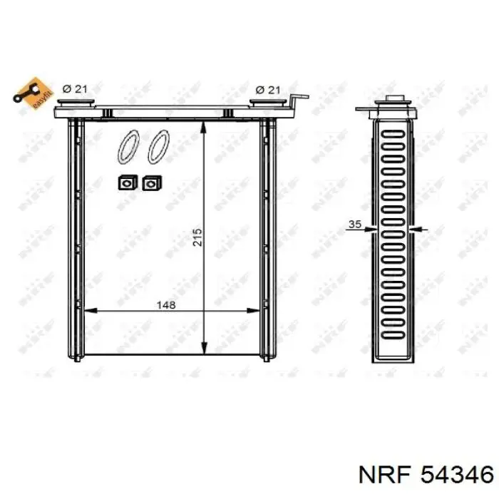 Chłodnica nagrzewnicy (ogrzewacza) Sato Tech H21280 cena, od 54,18 USD