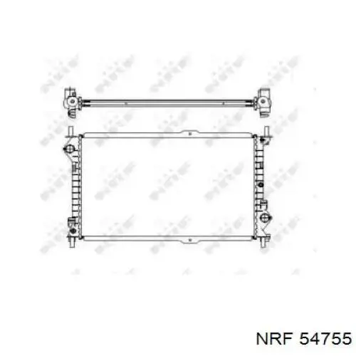 Chłodnica silnika NRF 54755 cena, od 69,81 USD