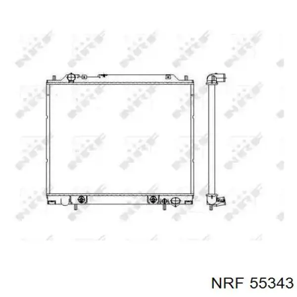 Chłodnica silnika NRF 55343 cena, od 111,47 USD