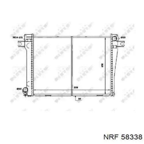 Chłodnica silnika NRF 58338 cena, od 215,45 USD