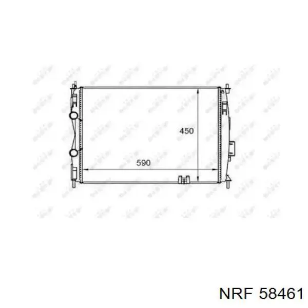 Chłodnica silnika NRF 58461 cena, od 160,04 USD