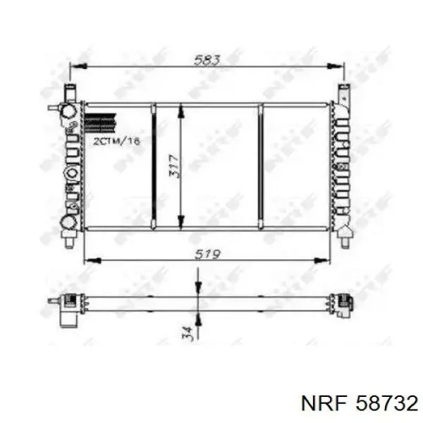 Do koszyka 3016081 Polcar Chłodnica silnika