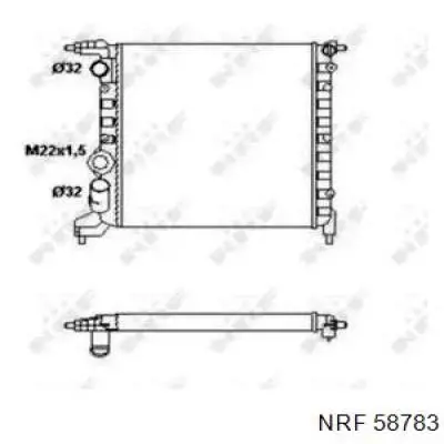 Chłodnica silnika NRF 58783 cena, od 64,95 USD