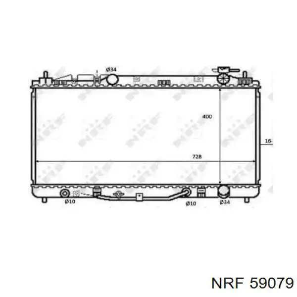 Chłodnica silnika NRF 59079 cena, od 126,08 USD