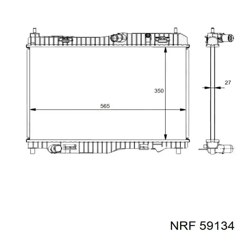 59134 NRF Chłodnica silnika