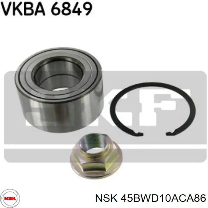 Łożysko piasty przedniej NSK 45BWD10ACA86 cena, od 28,21 USD