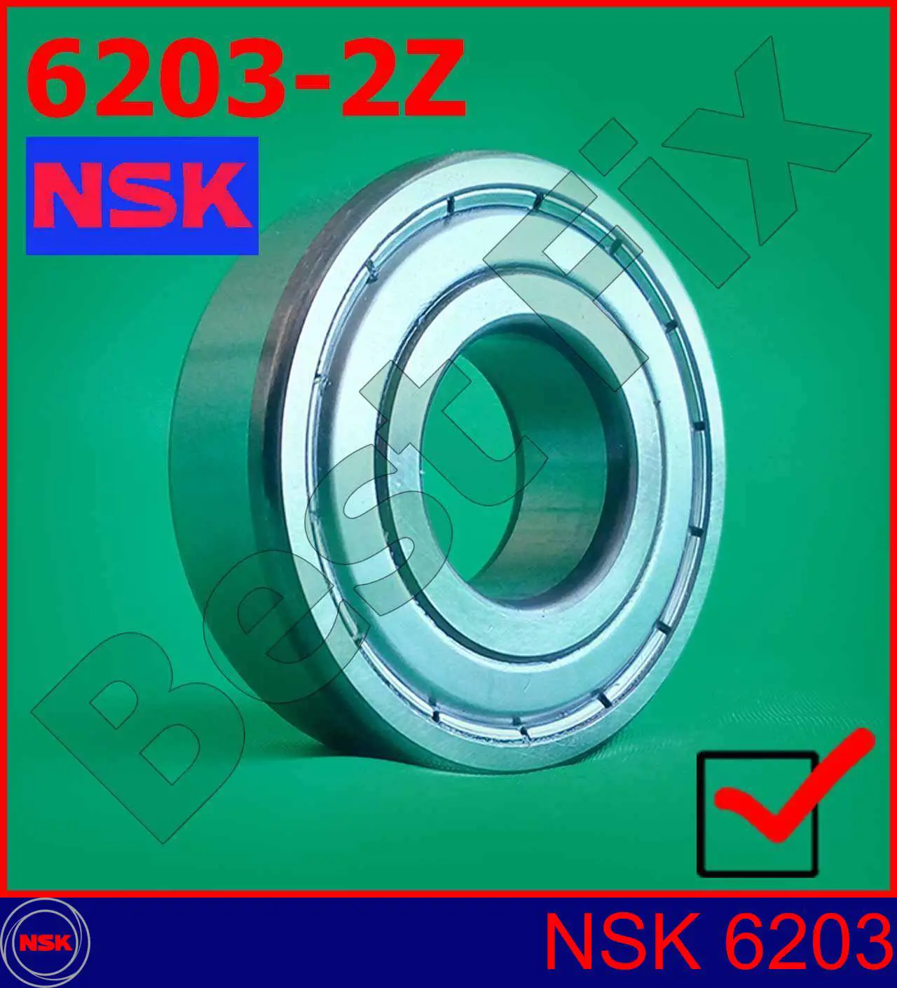 Do koszyka 6203 NSK Łożysko alternatora
