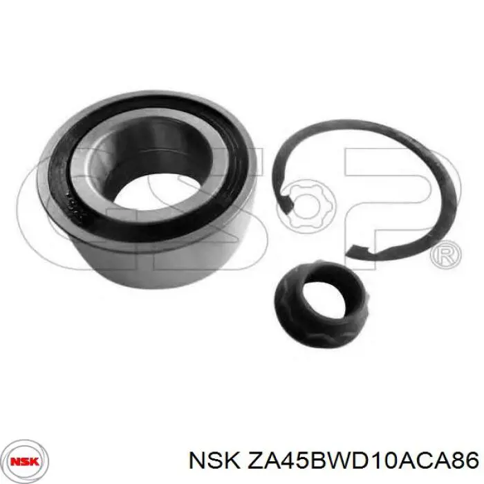 Łożysko piasty przedniej NSK ZA45BWD10ACA86 cena, od 32,45 USD