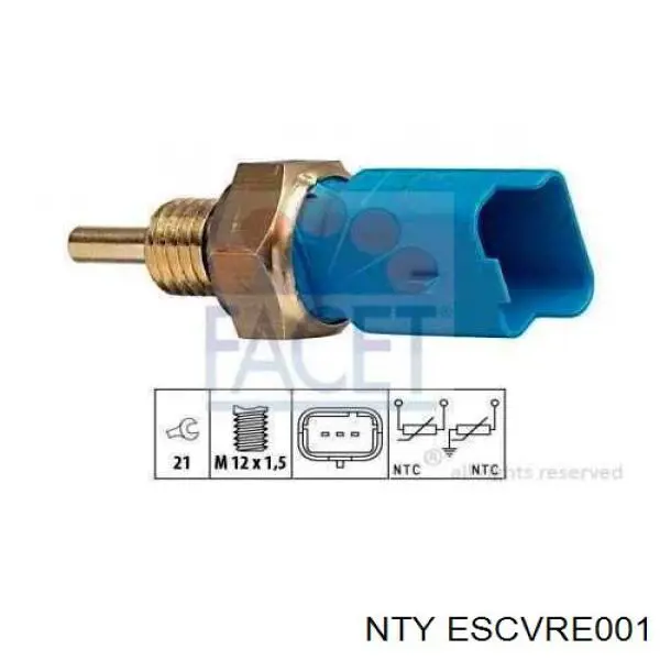 ESCV-RE-001 NTY zawór regulacji ciśnienia (zawór redukcyjny pompy wtryskowej System Common-Rail)