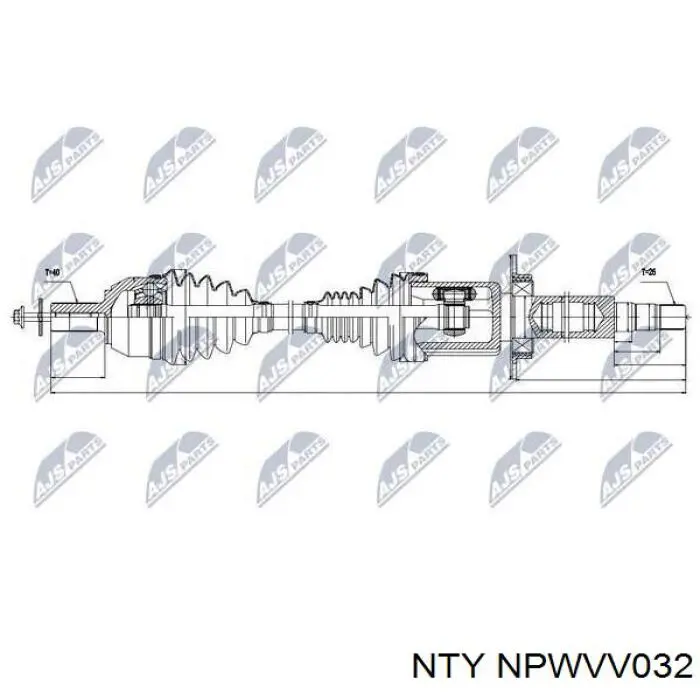 Przegub homokinetyczny wewnętrzny przedni prawy Volvo 36010165 cena, od 48,32 USD