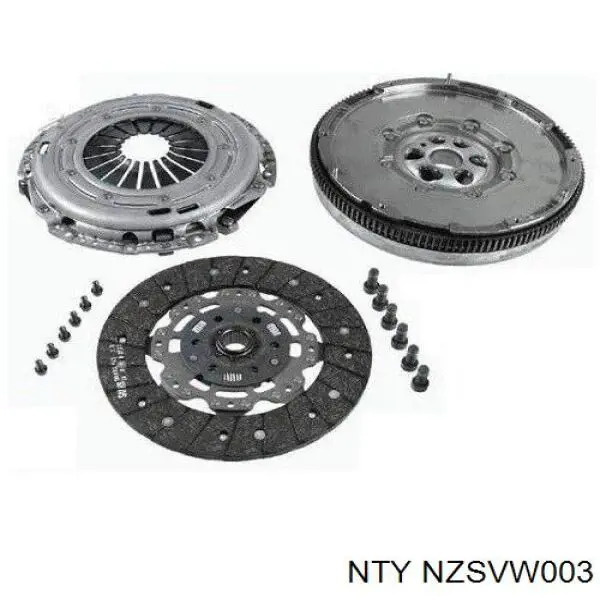 Zestaw sprzęgła (3 części) NTY NZSVW003 cena, od 292,50 USD