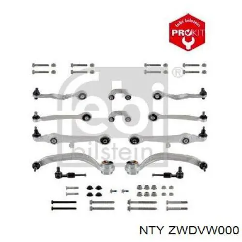 ZWD-VW-000 NTY zestaw wahaczy zawieszenia przedniego