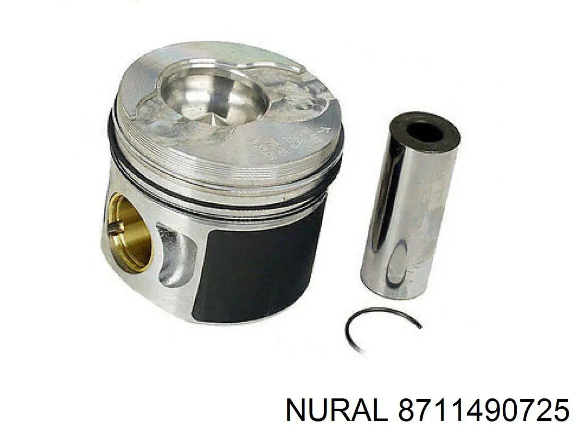 Do koszyka 8711490725 Nural Tłok, komplet na 1 cylinder, 2. naprawa (+0,50)