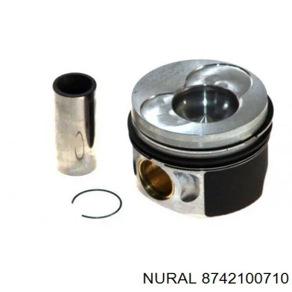 8742100710 Nural Tłok, komplet na 1 cylinder, 2. naprawa (+0,50)