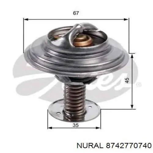 Tłok, komplet na 1 cylinder, 2. naprawa (+0,50) Nural 8742770740