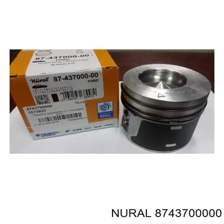 8743700000 Nural Tłok, komplet do jednego cylindru, STD