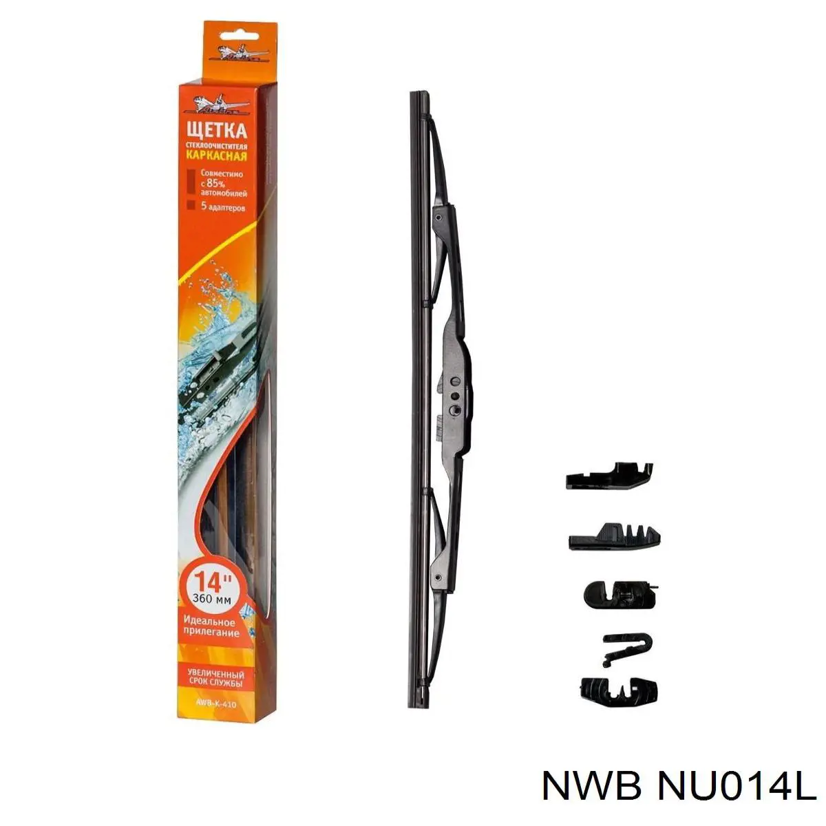 Pióro wycieraczki szyby tylnej NWB NU014L cena, od 9,14 USD