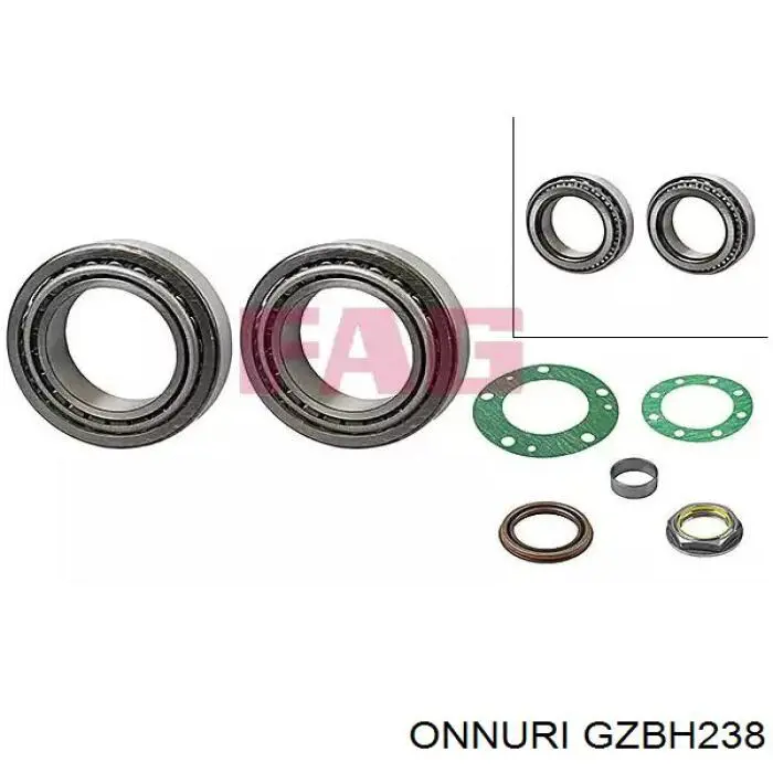 Osłona przegubu homokinetycznego półosi przedniej zewnętrzna GZBH238 Onnuri