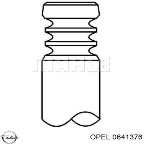 0641376 Opel zawór wydechowy