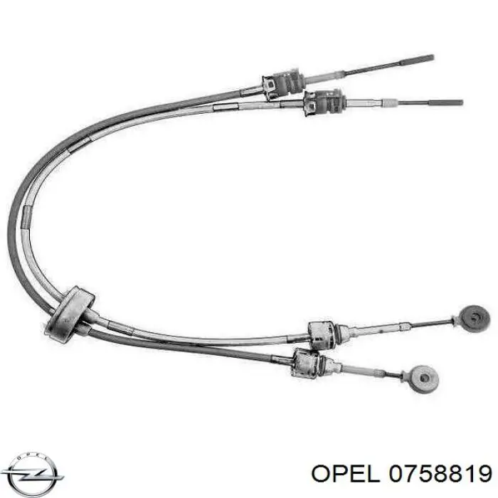 0758819 Opel Linka dźwigni zmiany biegów podwójna