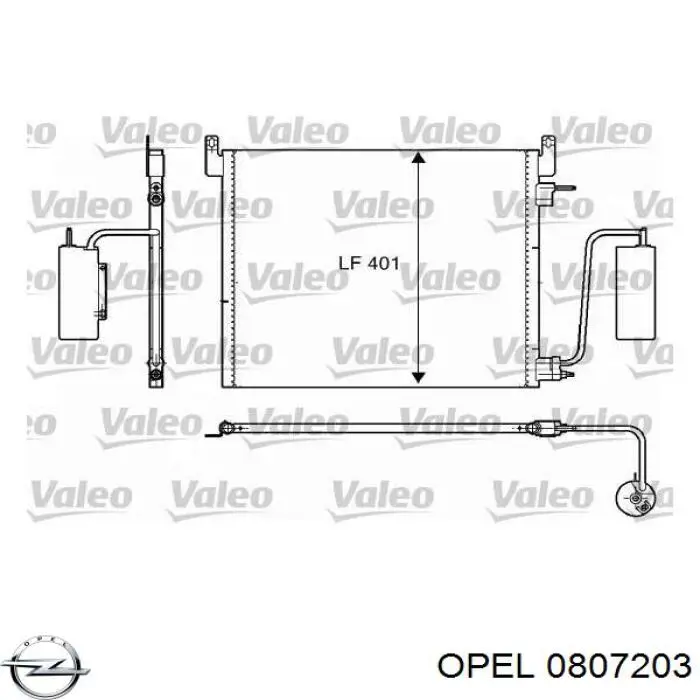 0807203 Opel POCHŁANIACZ PAR PALIWA