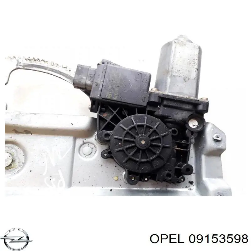 09153598 Opel Silniczek podnośnika szyby drzwi przednich prawych