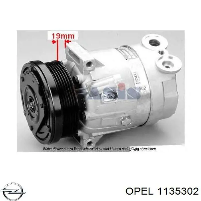 Sprężarka klimatyzacji 1135302 Opel