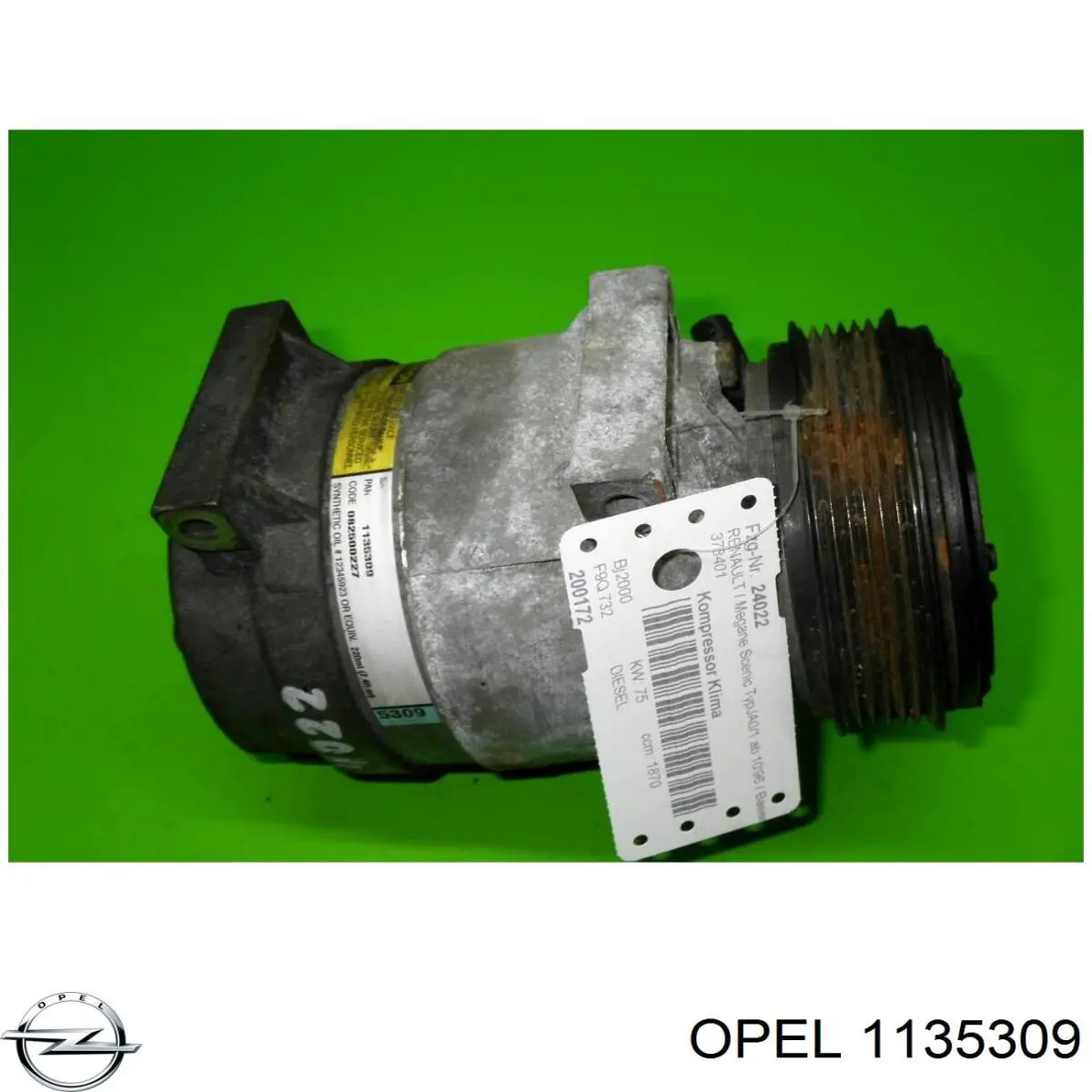 1135309 Opel Sprężarka klimatyzacji