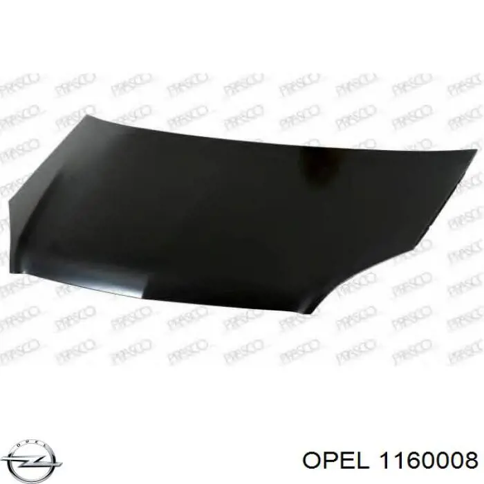 Do koszyka 1160008 Opel Maska silnika