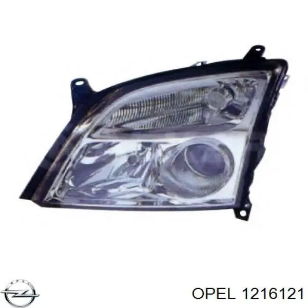 Do koszyka 1216121 Opel Reflektor lewy