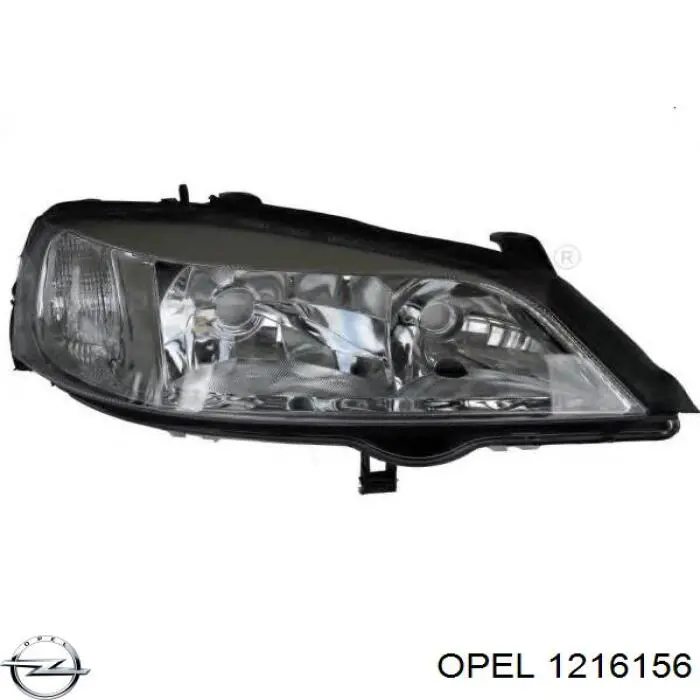 1216156 Opel reflektor prawy