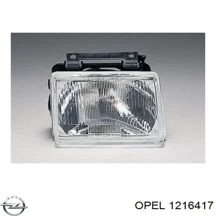 Do koszyka 1216417 Opel Reflektor lewy