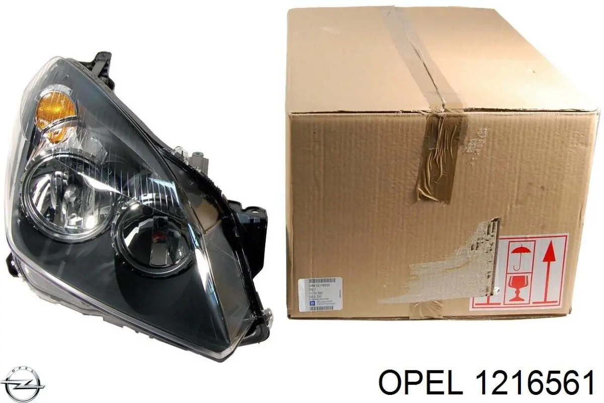 Do koszyka 1216561 Opel Reflektor lewy