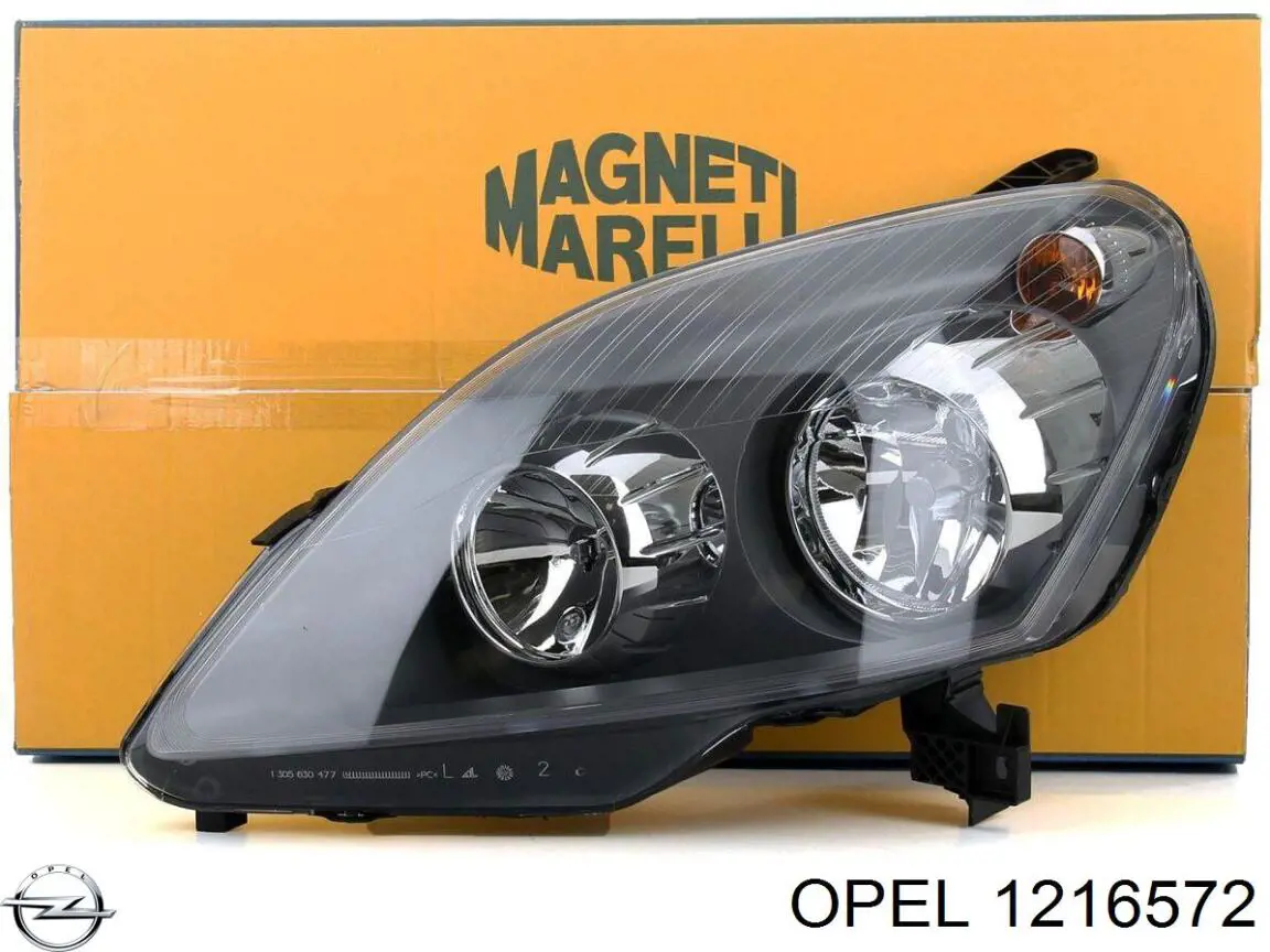 Reflektor prawy 1216572 Opel