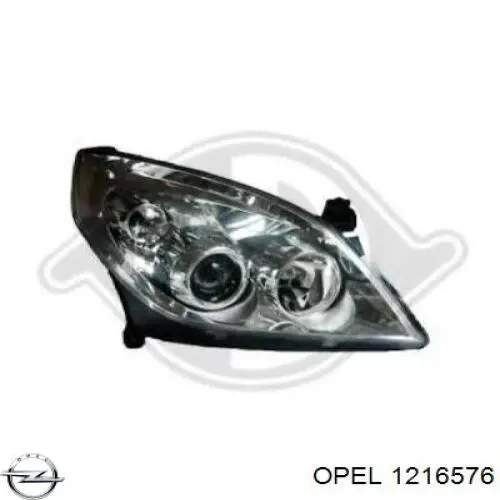 Do koszyka 1216576 Opel Reflektor prawy