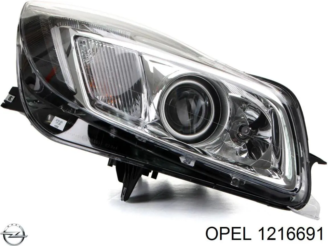 Reflektor prawy Opel 1216691 cena, od 1244,30 USD