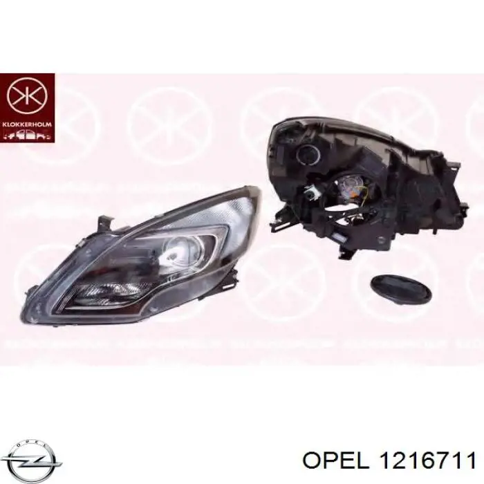 1216711 Opel Reflektor prawy