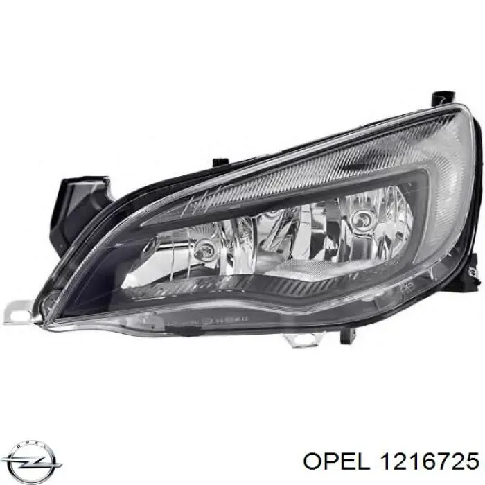 Reflektor prawy 1216725 Opel