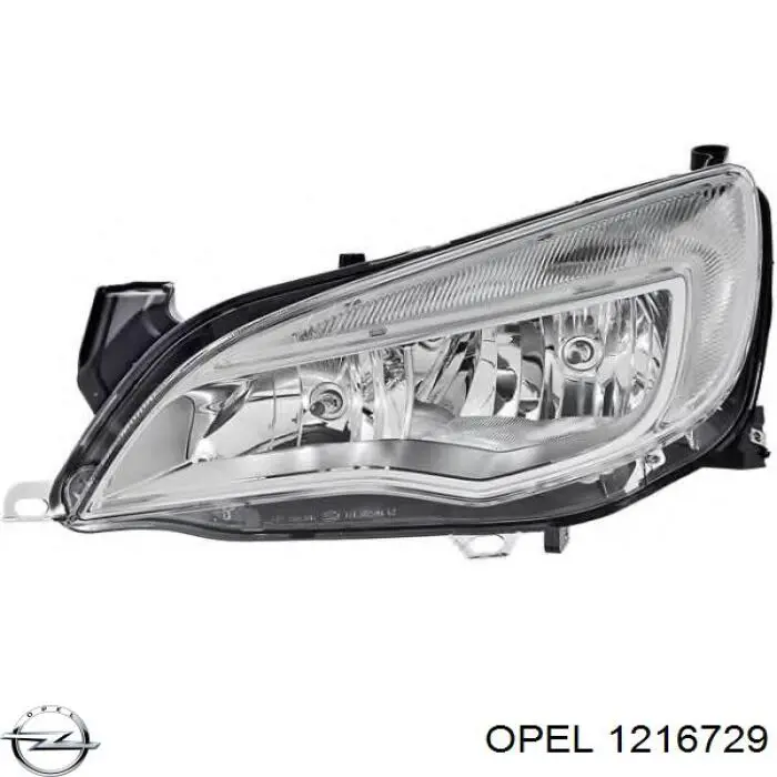 Do koszyka 1216729 Opel Reflektor prawy